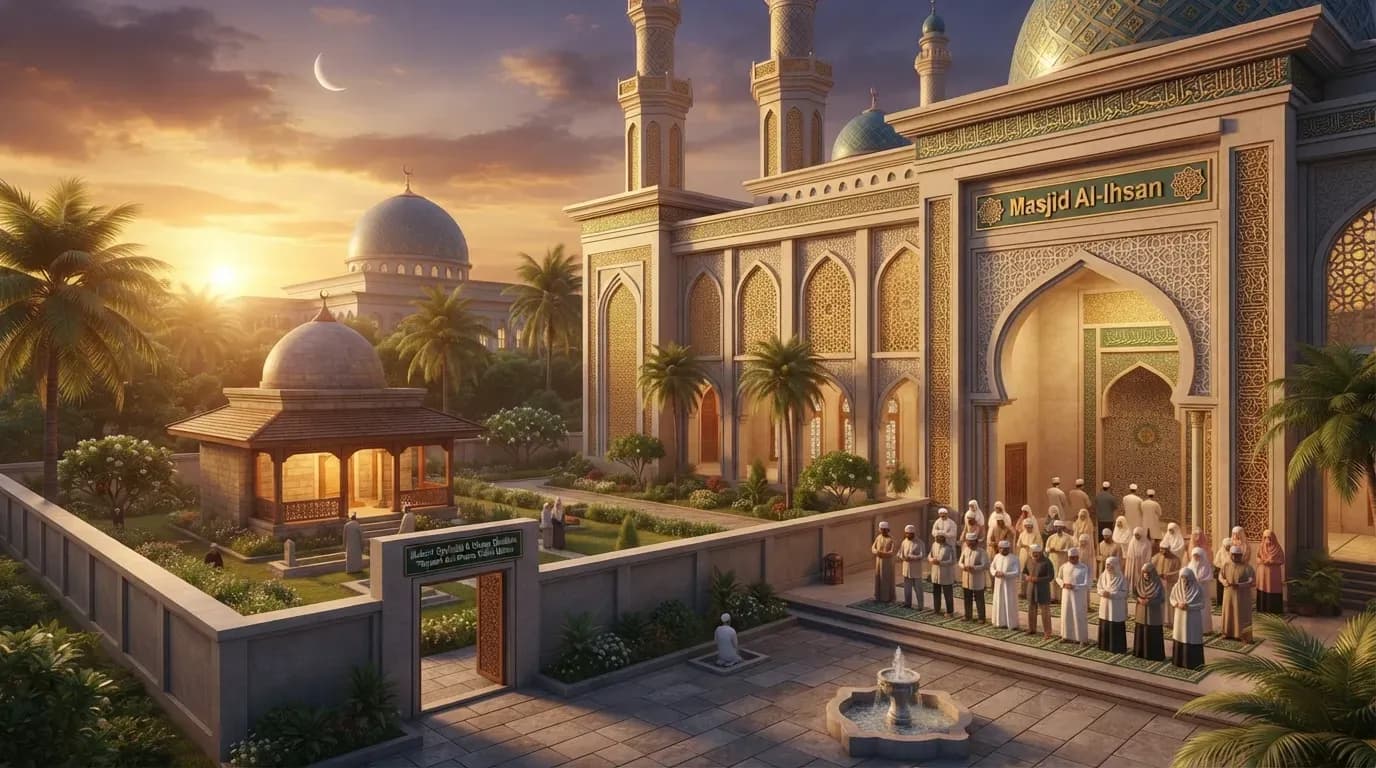 Hukum shalat di masjid yang di dalamnya terdapat kuburan orang shaleh